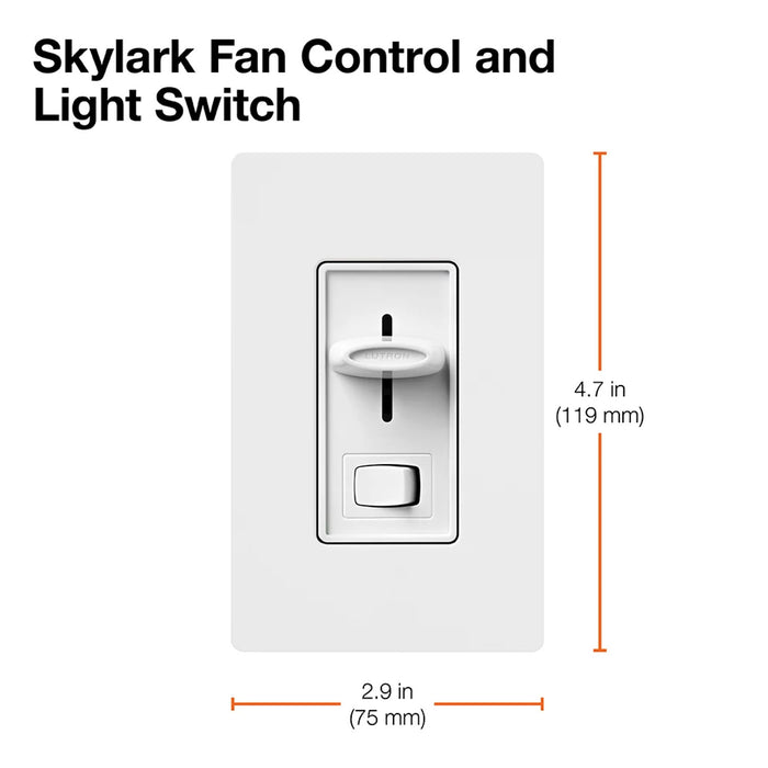 Lutron Skylark 1.5A/360W Fan/Light Control Single-Pole Brown Clamshell (SFSQ-LFH-BR)