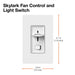 Lutron Skylark 1.5A/360W Fan/Light Control Single-Pole Brown Clamshell (SFSQ-LFH-BR)