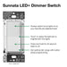 Lutron Sunnata touch Dimmer LED+ Light Almond Clamshell (STCL-153MH-LA)