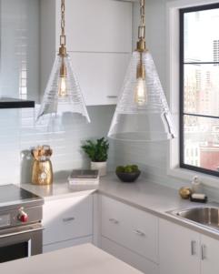 Generation Lighting Elmore Cone Pendant Chrome Finish With Clear Glass (P1445CH)