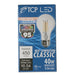 TCP LED Classic Filaments 4.5W A19 Dimmable 15000 Hours 40W Equivalent 2700K 450Lm E26 Base Clear 95 CRI (FA19D4027E26SCL95)