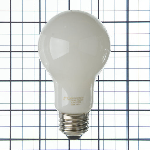 TCP LED Classic Filaments 4.5W A19 Dimmable 15000 Hours 40W Equivalent 5000K 450Lm E26 Base Frost 95 CRI (FA19D4050E26SFR95)