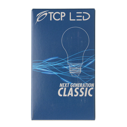 TCP LED Classic Filaments 8W A19 Dimmable 15000 Hours 60W Equivalent 4000K 800Lm E26 Base Clear (FA19D6040E26SCL95)