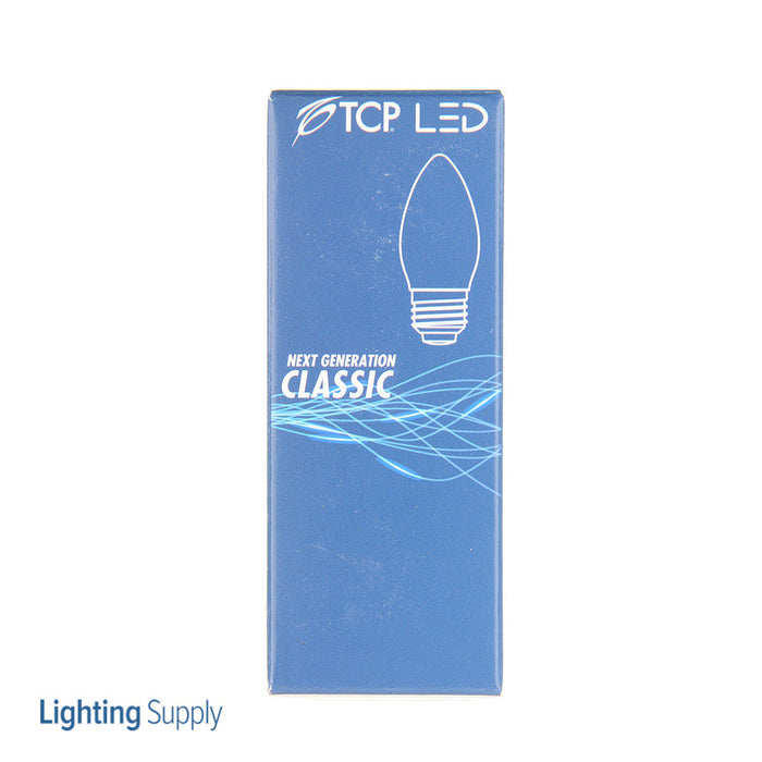 TCP LED Classic Filaments 4W B11 Dimmable 15000 Hours 40W Equivalent 3000K 300Lm E26 Base Clear 95 CRI (FB11D4030E26SCL95)