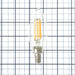 TCP LED Classic Filaments 5W B11 Dimmable 15000 Hours 60W Equivalent 2700K 500Lm E12 Base Clear 95 CRI (FB11D6027E12SCL95)