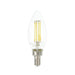TCP LED Classic Filaments 5W B11 Dimmable 15000 Hours 60W Equivalent 4000K 500Lm E12 Base Clear 95 CRI (FB11D6040E12SCL95)