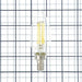 TCP LED Classic Filaments 5W B11 Dimmable 15000 Hours 60W Equivalent 4000K 500Lm E12 Base Clear 95 CRI (FB11D6040E12SCL95)