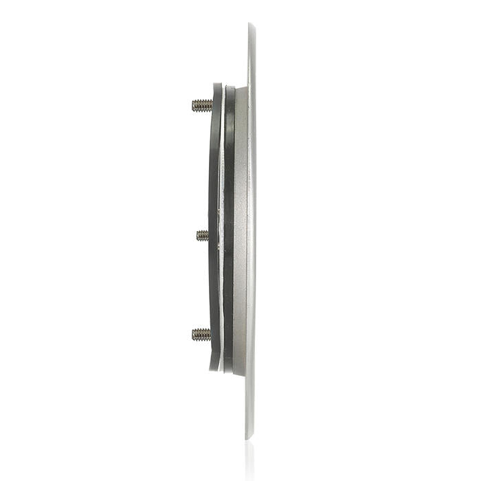 Leviton Cover Plate For FBDC1 Concrete Floor Box System Flip Lid And 2 Locking Doors Aluminum (FBCCF-A)