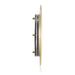 Leviton Cover Plate For FBDC1 Concrete Floor Box System Flip Lid And 2 Locking Doors Brass (FBCCF-B)