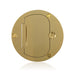 Leviton Concrete Floor Box Flip Lid 1 Locking Door Round Duplex Brass Cover (FBCR2-FLB)