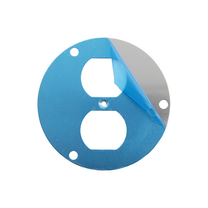 Leviton Concrete Floor Box Flip Lid 1 Locking Door Round Decora Brass Cover (FBCR4-FDB)