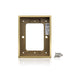 Leviton 1-Gang Rectangle Floor Box Brass Tile Frame (FBRM1-B)