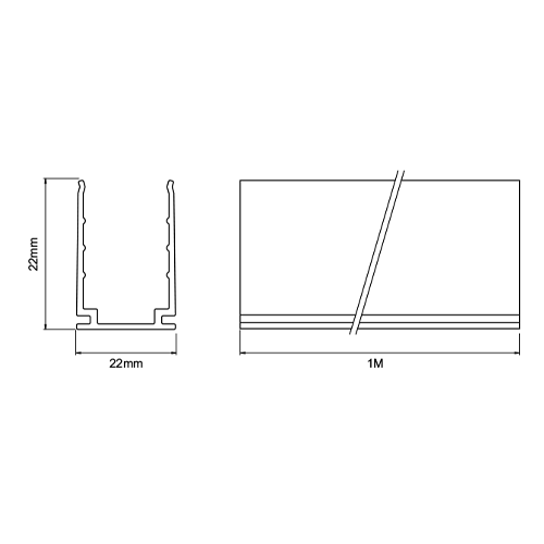 specialtyLED Flexible Border Tube RGB Opaque Jacket Mounting Channel 3.28 Foot (FBT-RGB-LCH)