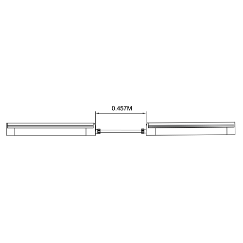 specialtyLED Flexible Border Tube Color Changing RGB Jumper Cable 24V Factory Molded IP68 3M Length (FBT-RGB-SJ-24V-F3M)