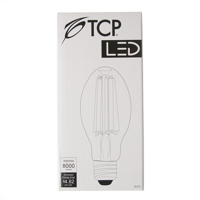 TCP 40W LED High Lumen Filament Lamp ED28 Metal Halide Replacement 5000K E39 Clear 8000Lm Non-Dimmable 80 CRI (FED28N25050E39CL)