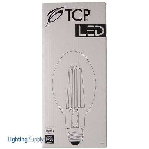 TCP 60W LED High Lumen Filament Lamp ED37 Metal Halide Replacement 5000K E39 Clear 11000Lm Non-Dimmable 80 CRI (FED37N40050E39CL)