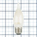 TCP LED Classic Filaments 5W F11 Dimmable 15000 Hours 60W Equivalent 2400K 500Lm E26 Base Frost 92 CRI (FF11D6024E26SFR92)