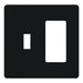 Lutron Fassada/Designer Wall Plate 2-Gang Black (FG-2-TD-BL)