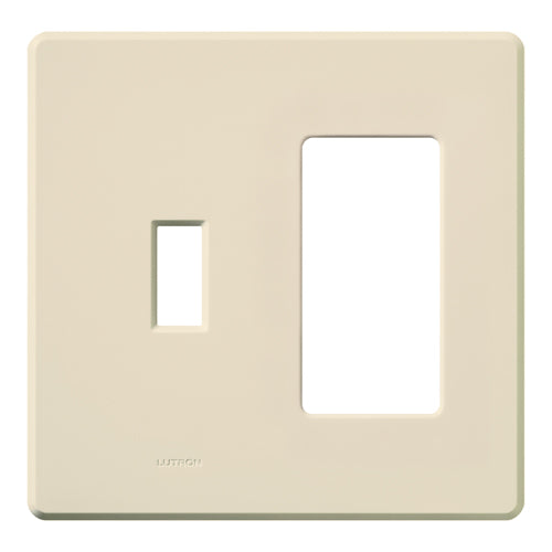 Lutron Fassada/Designer Wall Plate 2-Gang Light Almond (FG-2-TD-LA)