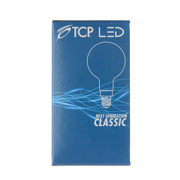 TCP LED Filaments High CRI Decorator Lamp G16 3W 250Lm 2700K E12 Base Dimmable Clear 95 CRI (FG16D2527E12SCL95)