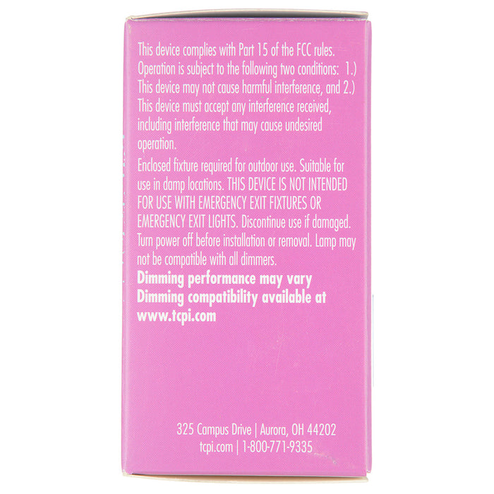 TCP LED Filaments High CRI Decorator Lamp G16 3W 250Lm 4000K E12 Base Dimmable Clear 95 CRI (FG16D2540E12SCL95)