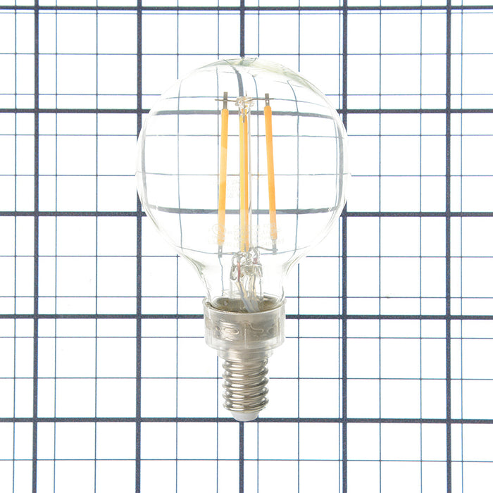 TCP LED Filaments High CRI Decorator Lamp G16 4W 350Lm 2400K E12 Base Dimmable Clear 92 CRI (FG16D4024E12SCL92)