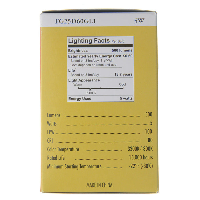 TCP Filament G25 40W Dimmable GL (FG25D60GL1)