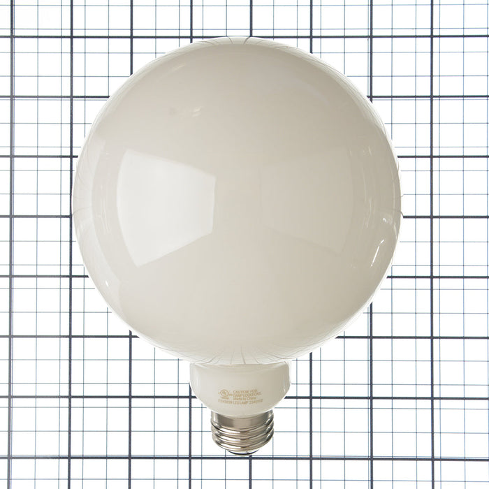 TCP LED Classic Filaments 4.5W G40 Dimmable 15000 Hours 40W Equivalent 4000K 450Lm E26 Base Frost 95 CRI (FG40D4040E26SFR95)