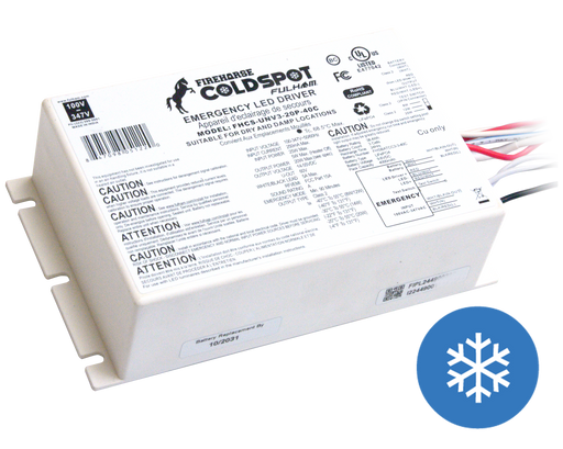 Fulham FireHorse Cold Spot 20W Programmable Emergency LED Driver 100-347V Input (FHCS-UNV3-20P-40C)