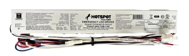 Fulham HOTSPOT Constant Power Emergency LED Driver 12W Long Case Self Diagnostic (FHSCP-UNV-12W-L-SD)