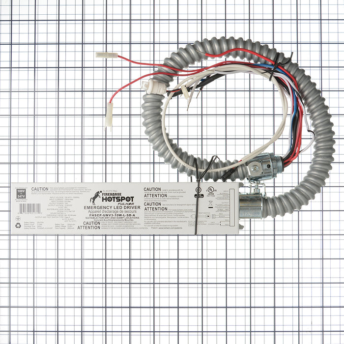 Fulham FireHorse Hotspot 10W Emergency LED Driver 100-347V Input Self-Diagnostic (FHSCP-UNV3-10W-L-SD-A)