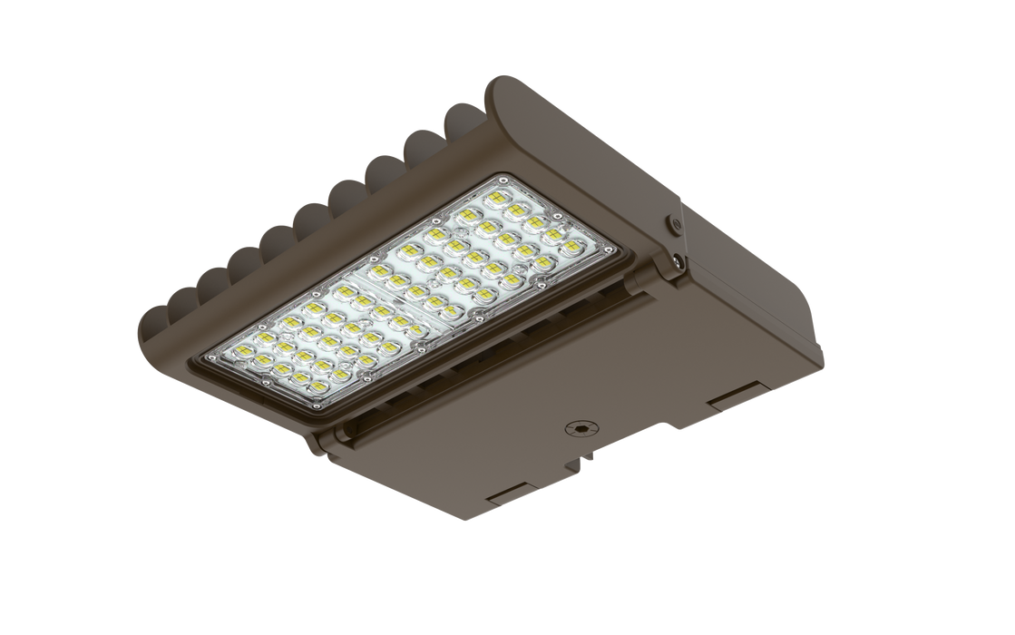 RDA Lighting FL5S-LED100-B-5K-T5-DGY-DIM Floodlight 100W 120-277V 5000K Type V Distribution Dove Gray Finish 0-10V Dimming (052384)