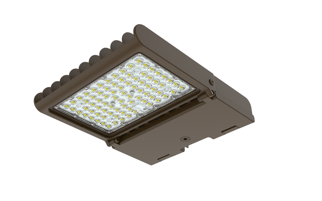RDA Lighting FL6S-LED230-B-5K-T5-BRZ-DIM-PC Floodlight LED 230W 120-277V 5000K Type V Distribution Bronze Finish 0-10V Dimming With Photocell (052100)