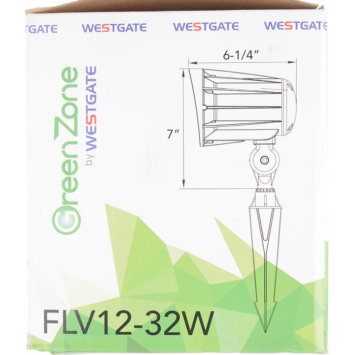 Westgate Manufacturing 12V Integrated LED Landscape Flood Light 32W 3200Lm 3000K (FLV12-32W-30K)