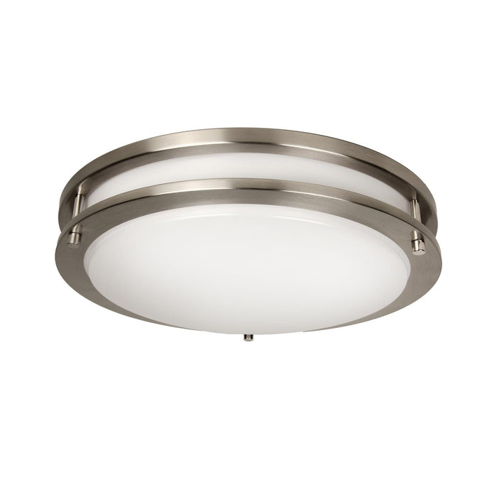 Maxlite 112005 Flush Mount Architectural 14 Inch Wattage/CCT Selectable 10W/15W/20W 2700K/3000K/3500K/4000K/5000K 120-277V 0-10V Dimming Motion Sensor Nickel (FMA14V10WCSNMS)