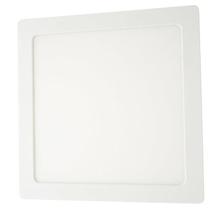 TCP 9 Inch LED Slim Flush Mount Fixture Square CCT Selectable 3000K/4000K/5000K 18W 120V 80 CRI (FMS09CCT)