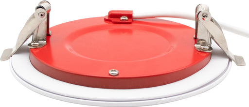 Lotus LED Lights 4 Inch Round White Ultra Slim LED 2-Hour Fire Rated 12W CCT Selectable 2700K/3000K/3500K/4000K/5000K 800Lm Air-Tight 90 CRI (FR-LED-4-S12W-5CCT-PL-WH)