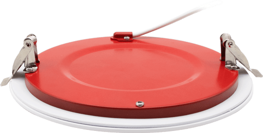 Lotus LED Lights 6 Inch Round White Ultra Slim LED 2-Hour Fire Rated 15W CCT Selectable 2700K/3000K/3500K/4000K/5000K 1000Lm Air-Tight 90 CRI (FR-LED-6-S15W-5CCT-PL-WH)