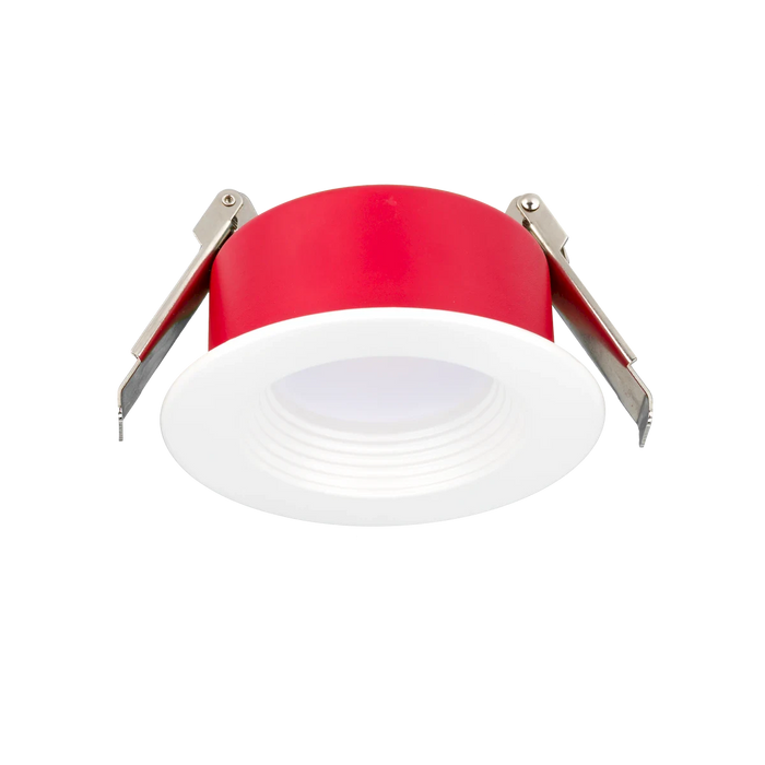 American Lighting 4 Inch Fire Rated Downlight-Deep Baffle 12W CCT Selectable 2700K/3000K/3500K/4000K/5000K 850Lm 90 CRI Triac Dimming White (FRD-DEEPBAF-5CCT-4-WH)
