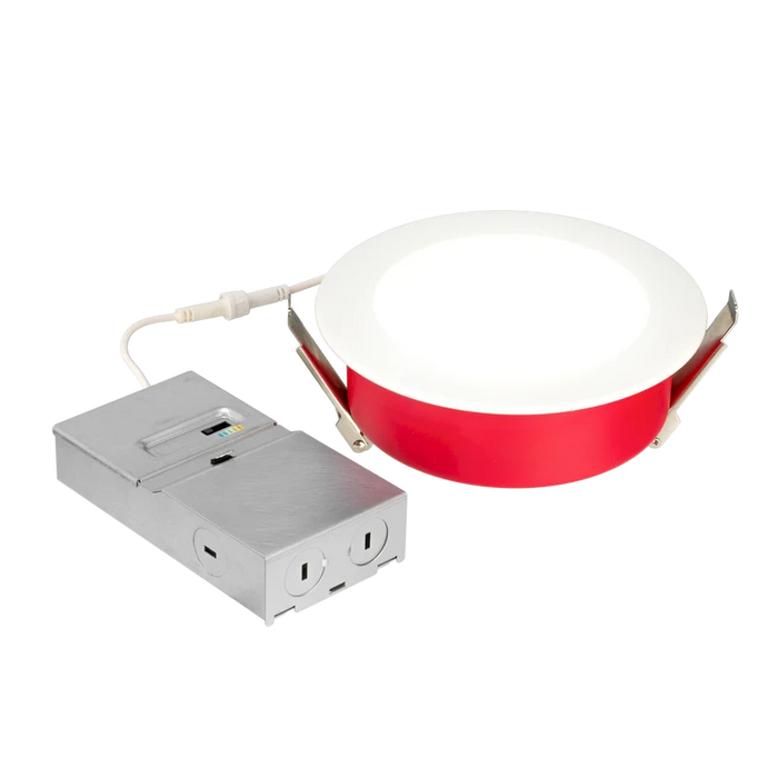 American Lighting 6 Inch Fire Rated Downlight-Deep Baffle 15W CCT Selectable 2700K/3000K/3500K/4000K/5000K 1100Lm 90 CRI Triac Dimming White (FRD-DEEPBAF-5CCT-6-WH)