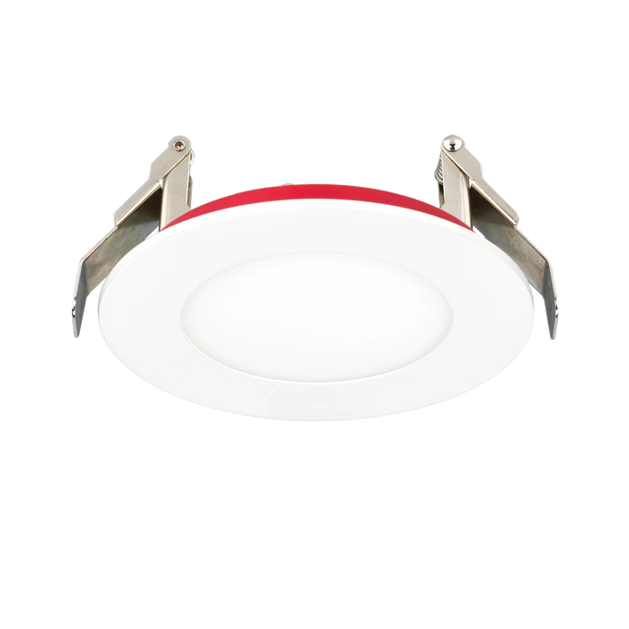 American Lighting 6 Inch Fire Rated Downlight-Slim Flat 15W CCT Selectable 2700K/3000K/3500K/4000K/5000K 1100Lm 90 CRI Triac Dimming White (FRD-SLIM-5CCT-6-WH)