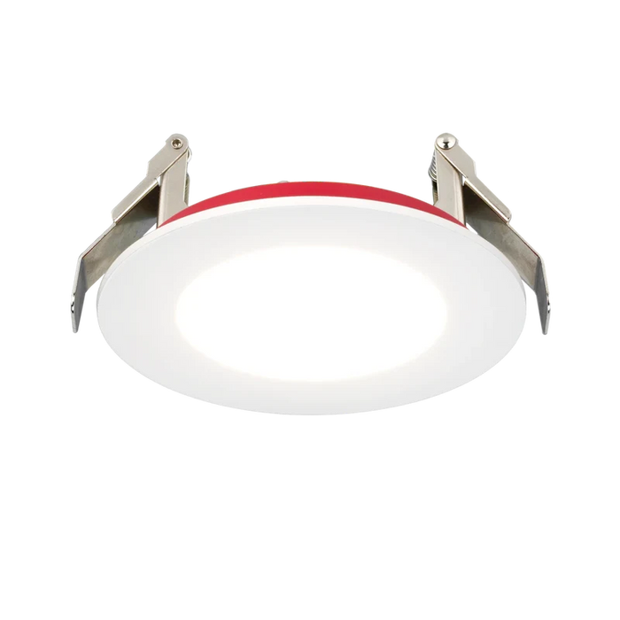 American Lighting 6 Inch Fire Rated Downlight-Slim Flat 15W CCT Selectable 2700K/3000K/3500K/4000K/5000K 1100Lm 90 CRI Triac Dimming White (FRD-SLIM-5CCT-6-WH)