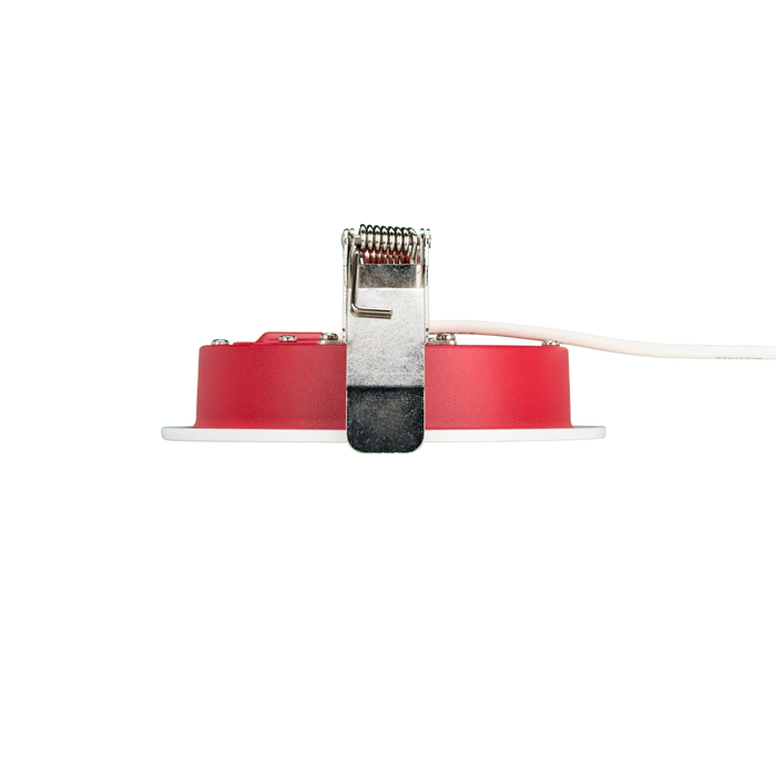 American Lighting 4 Inch Fire Rated Downlight-Slim Flat 12W CCT Selectable 2700K/3000K/3500K/4000K/5000K 850Lm 90 CRI Triac Dimming White (FRD-SLIM-5CCT-4-WH)