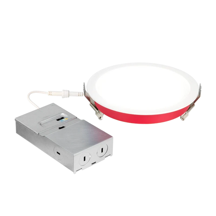 American Lighting 6 Inch Fire Rated Downlight-Slim Baffle 15W CCT Selectable 2700K/3000K/3500K/4000K/5000K 1100Lm 90 CRI Triac Dimming White
 (FRD-SLIMBAF-5CCT-6-WH)