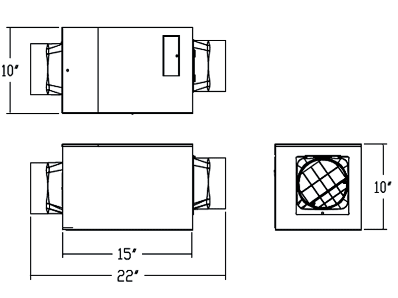 Delta Breez BreezSmart 200 CFM Fresh Air Supply Fan Merv13 Filter Not Included (VDBFRS200)