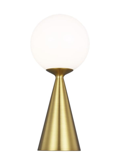 Generation Lighting Galassia Table Lamp Burnished Brass Finish With Milk White Glass Shade (AET1021BBS1)