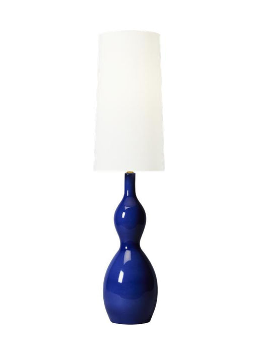 Generation Lighting Antonina Floor Lamp Blue Celadon Finish With White Linen Fabric Shade (AET1081BCL1)
