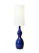 Generation Lighting Antonina Floor Lamp Blue Celadon Finish With White Linen Fabric Shade (AET1081BCL1)
