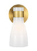 Generation Lighting Moritz 1-Light Sconce Burnished Brass with Milk White Glass With Milk White Glass Shade/Milk White Glass Shade (AEV1001BBSMG)