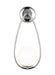 Generation Lighting Galassia 1-Light Sconce Polished Nickel Finish With Milk White Glass Shade (AEW1011PN)